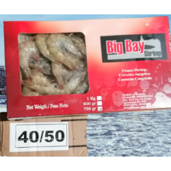 Crevetten BigBay 40/50 ganz 1Kg